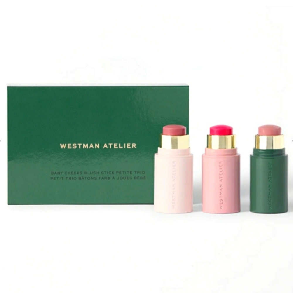 Westman Atelier Baby Cheeks Blush Stick Trio New in Box LIMITED EDITION